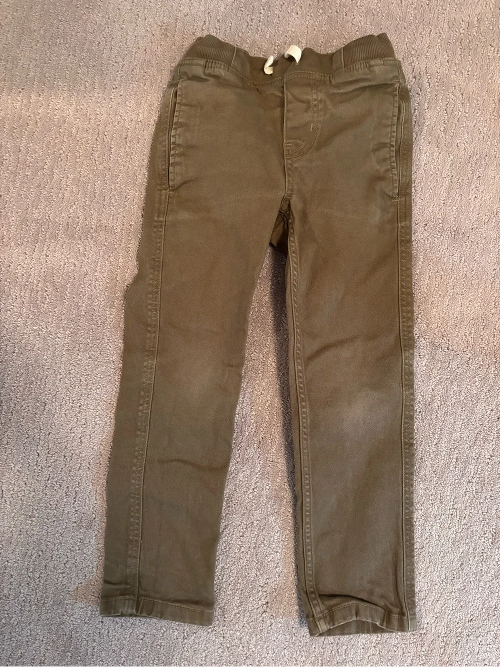 Hanna Andersson Olive Drawstring Jeans